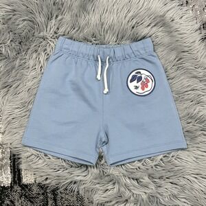 Granelito Youth Foggy Blue Embroidered Patch Bumblebee Shorts Size 2-3T ($55)
